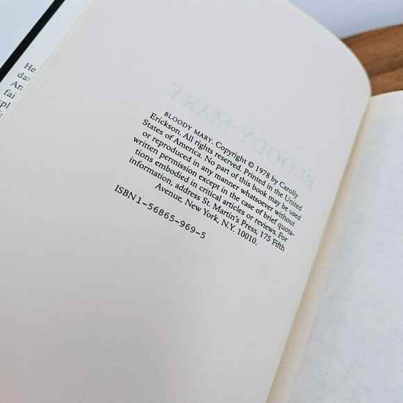 Bloody Mary Book Hardcover Dust Jacket Carolly Erickson History British Vintage - Picture 10 of 12